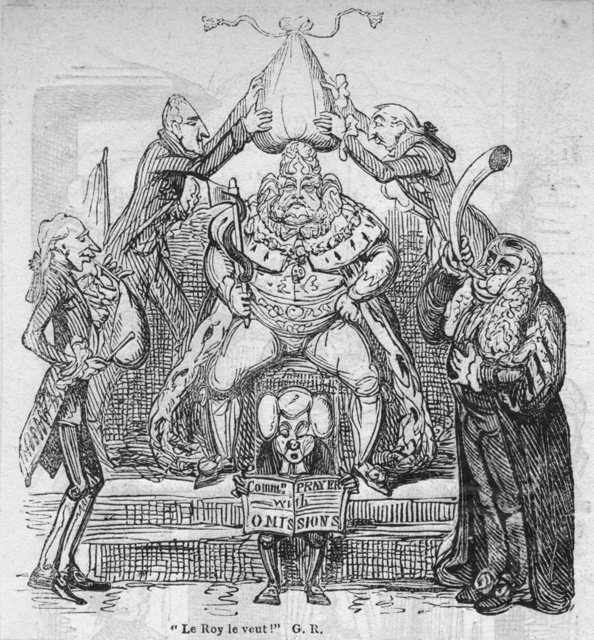 Roy haluaa sen! G.R., c1820. tekijältä George Cruikshank