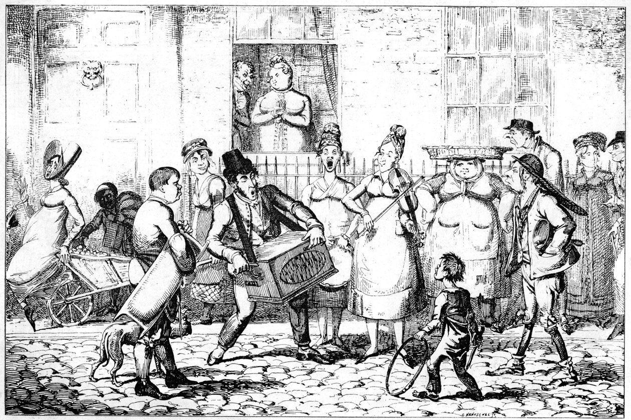 Savoyardit, 1818. tekijältä George Cruikshank
