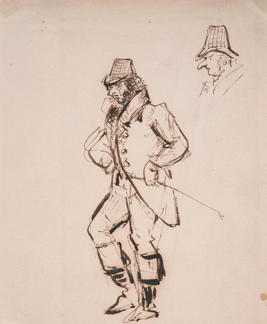 Mies, jolla on ratsupiiska tekijältä George Cruikshank