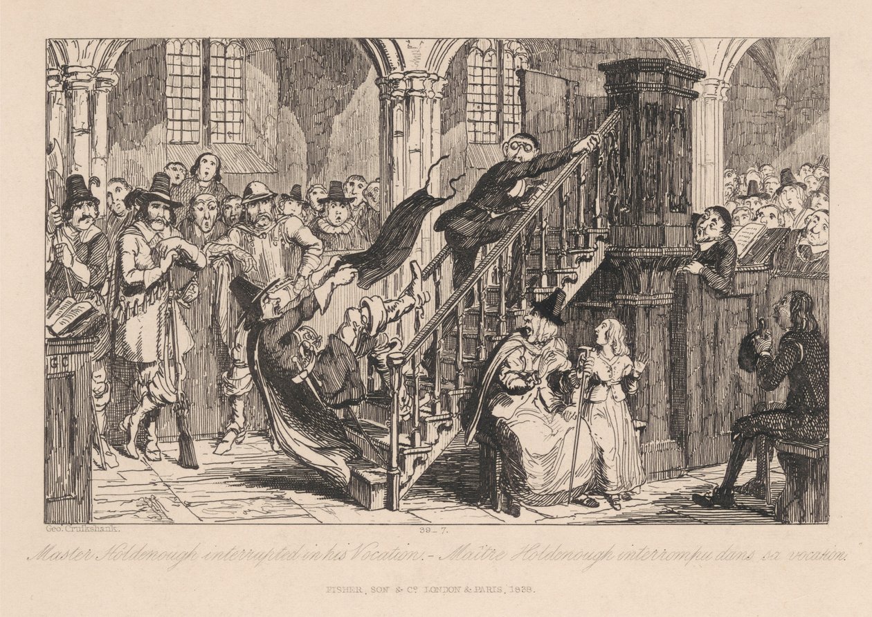 Master Holdenoughin työ keskeytetään tekijältä George Cruikshank