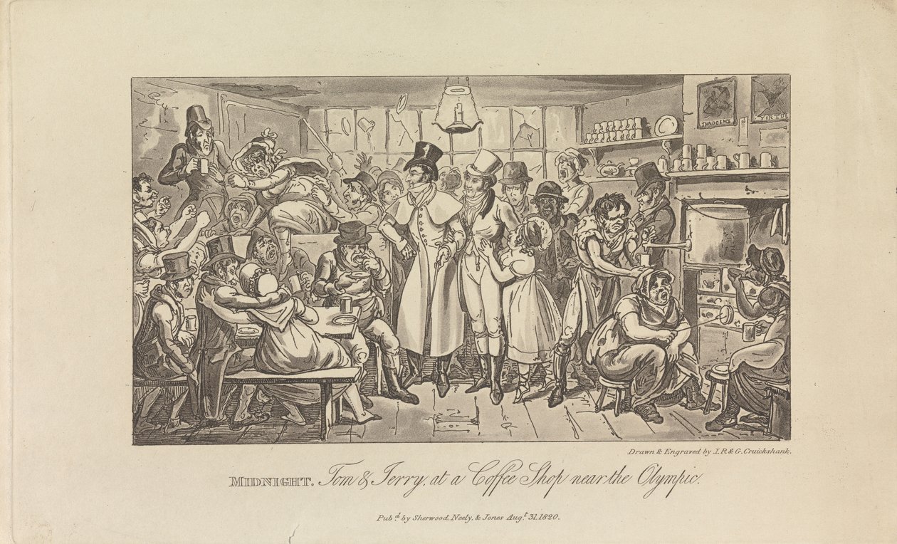 Keskiyö, Tom & Jerry kahvilassa... tekijältä George Cruikshank