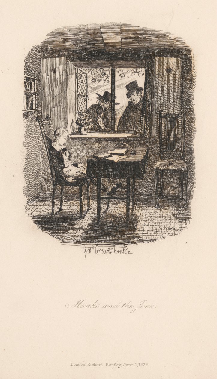Munkit ja juutalainen tekijältä George Cruikshank