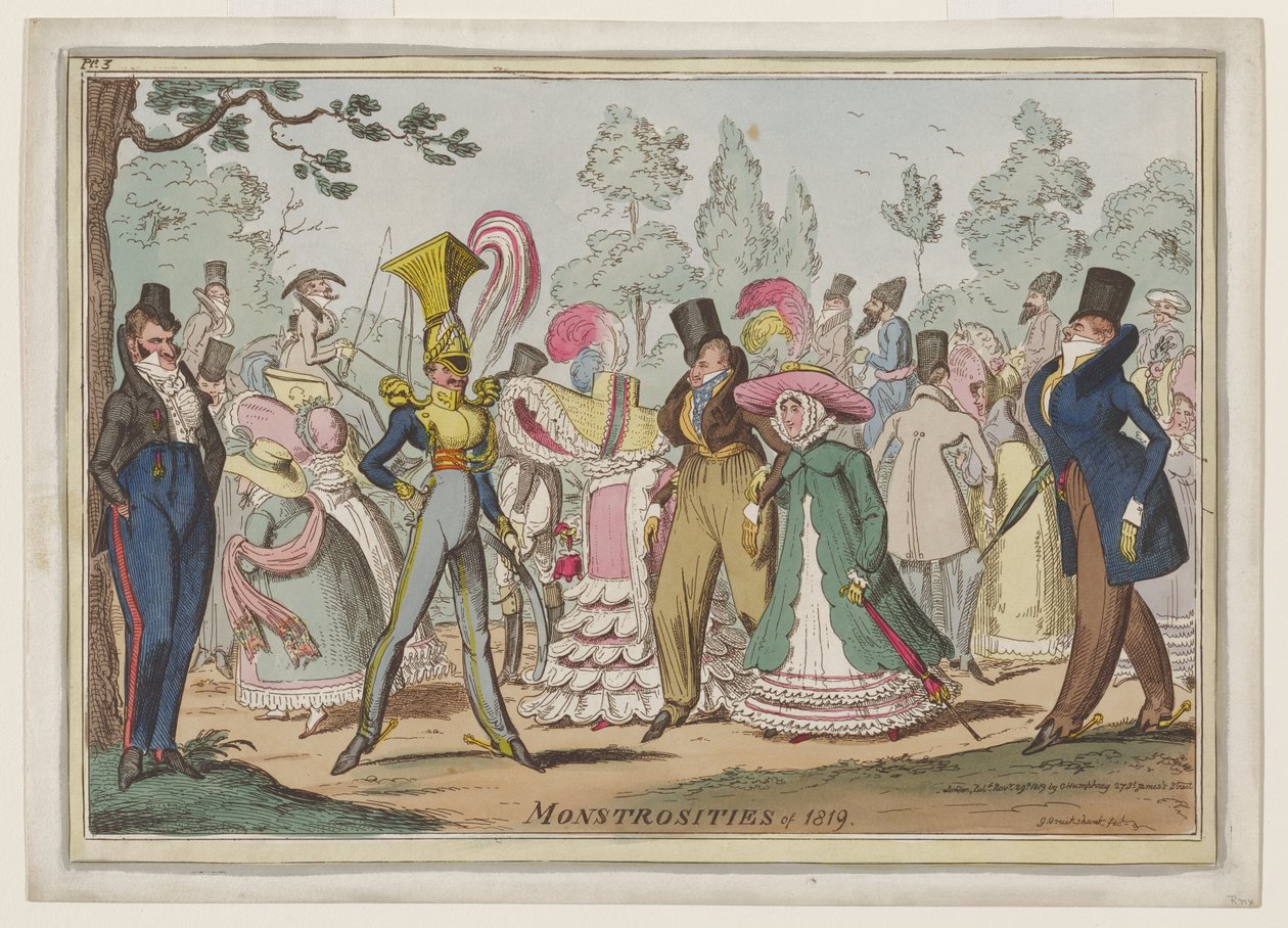 Vuoden 1819 hirviöt tekijältä George Cruikshank