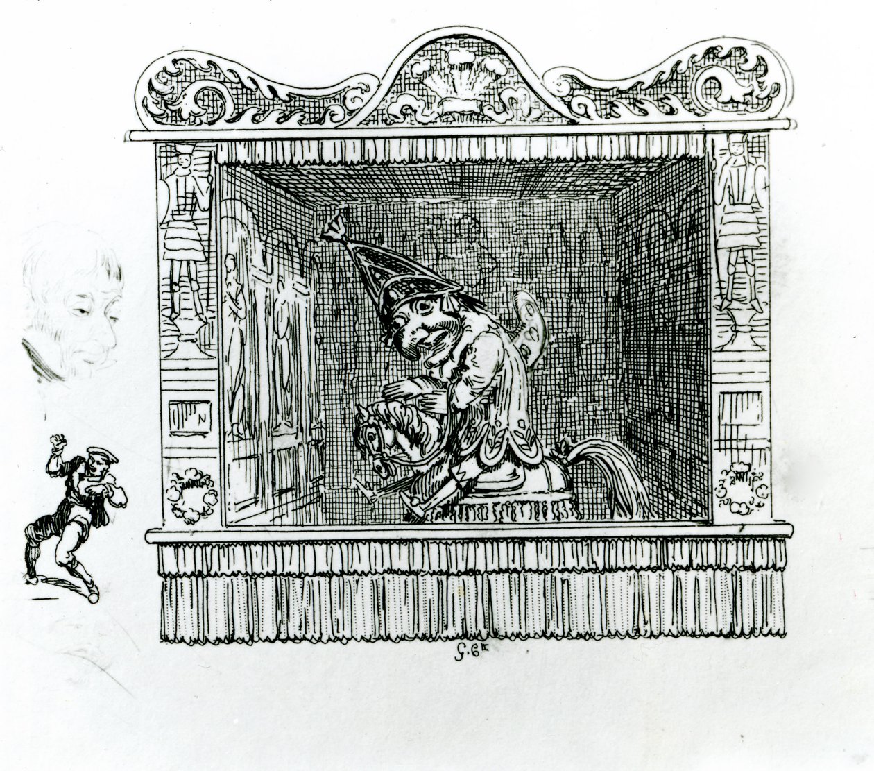 Herra Punch Hector-hevosella tekijältä George Cruikshank