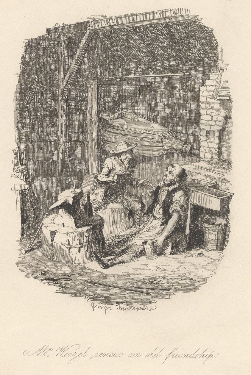 Weazel-herra elvyttää vanhan ystävyyssuhteen tekijältä George Cruikshank