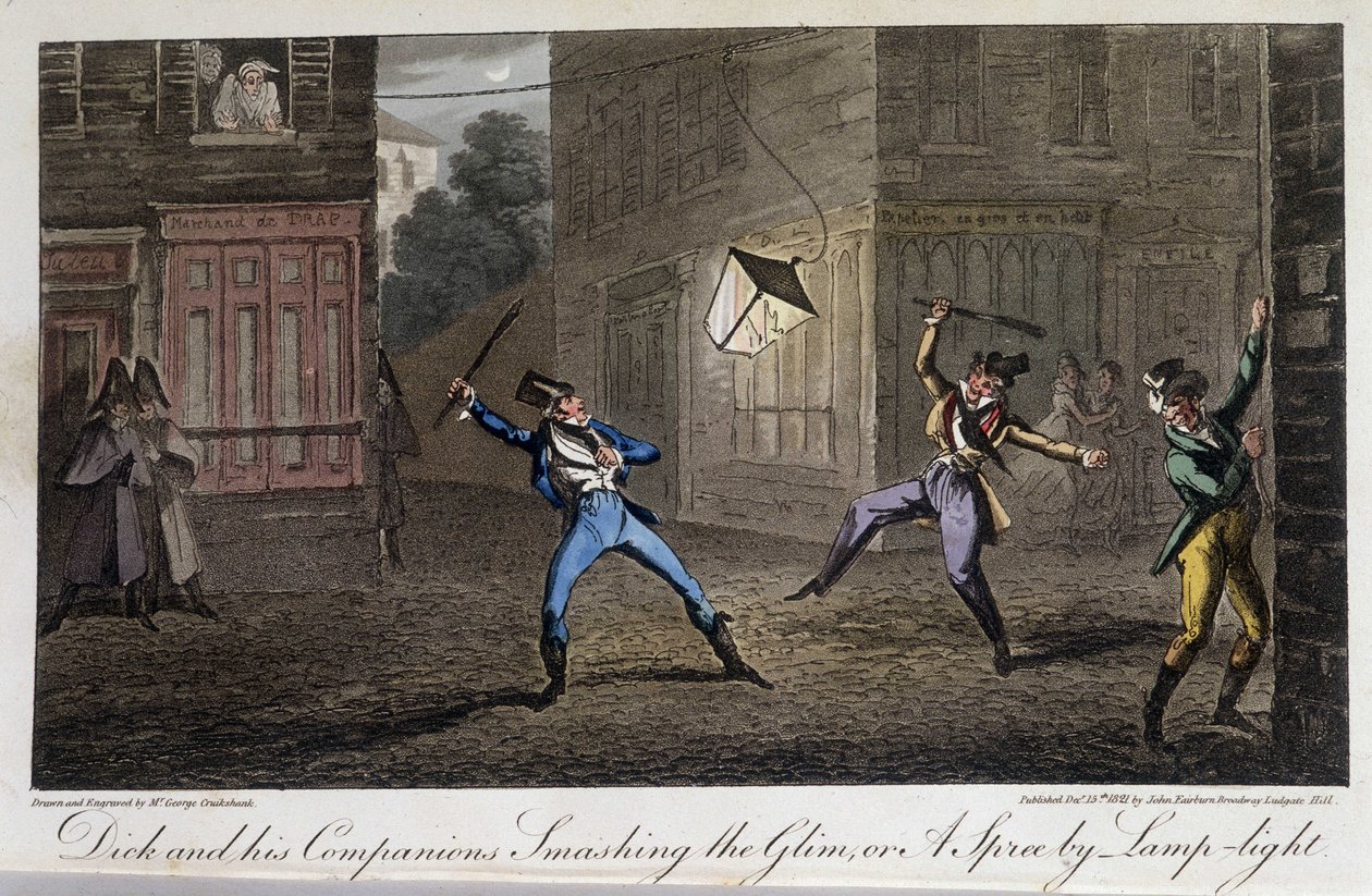 Night Tapage: Hustle and Noise - elokuvassa "Elämä Pariisissa", David Carey, Lontoo tekijältä George Cruikshank