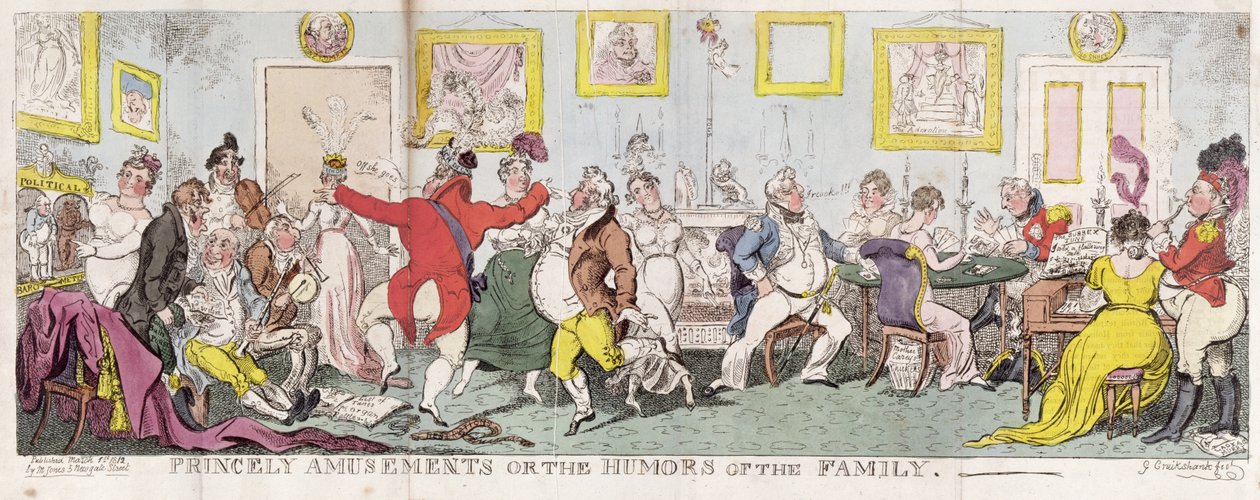 Ruhtinaalliset huvit tai perheen huumori tekijältä George Cruikshank