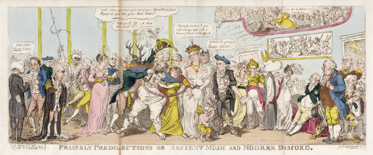 Princely Predilections tai, Ancient Music and Modern Discord tekijältä George Cruikshank