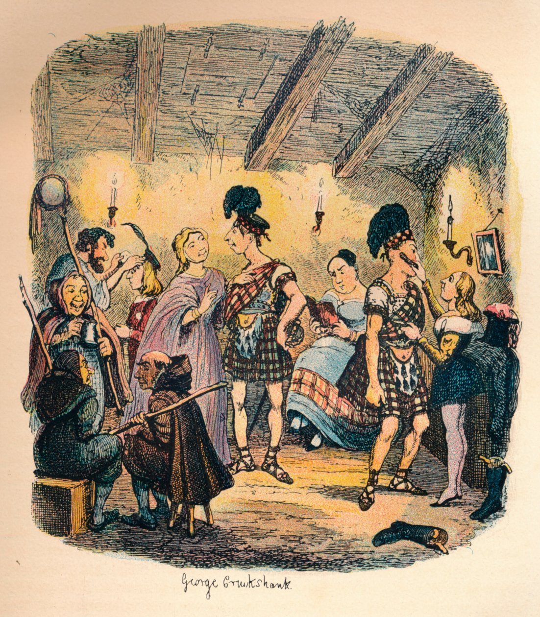 Yksityiset teatterit, c1900 tekijältä George Cruikshank