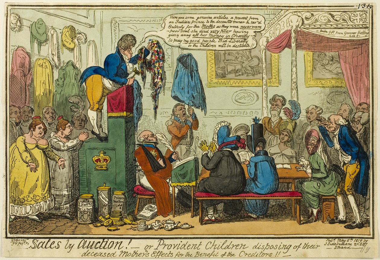 Myynti huutokaupalla tekijältä George Cruikshank