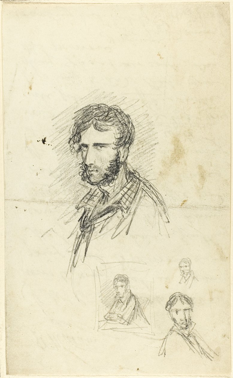 Omakuva ja kolme luonnosta tekijältä George Cruikshank