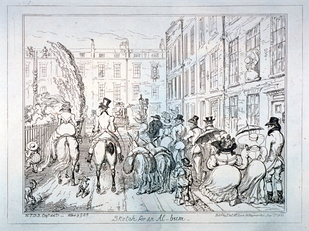 "Sketch for an-bum", 1835. tekijältä George Cruikshank