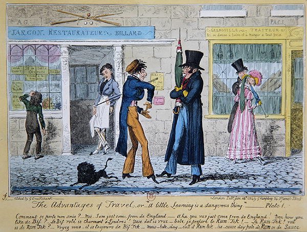 "Matkauksen edut" tai "Pieni oppiminen on vaarallinen asia" tekijältä George Cruikshank