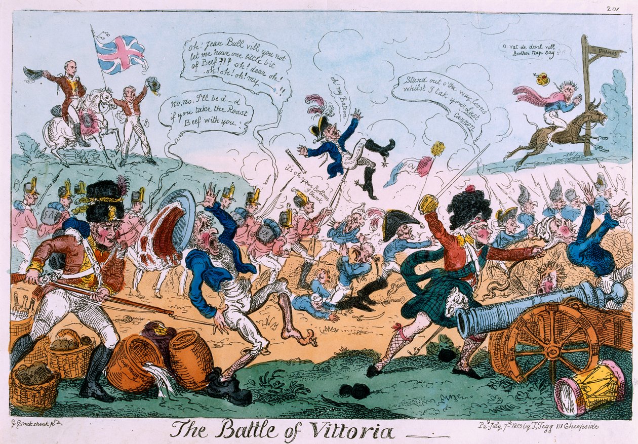 Vittorian taistelu tekijältä George Cruikshank