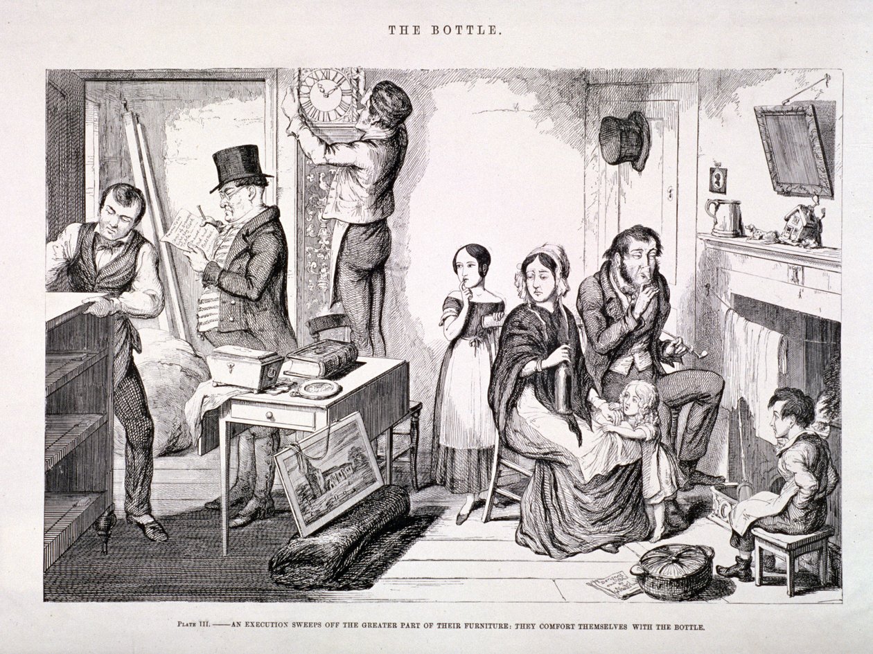 "Pullo", 1847 tekijältä George Cruikshank