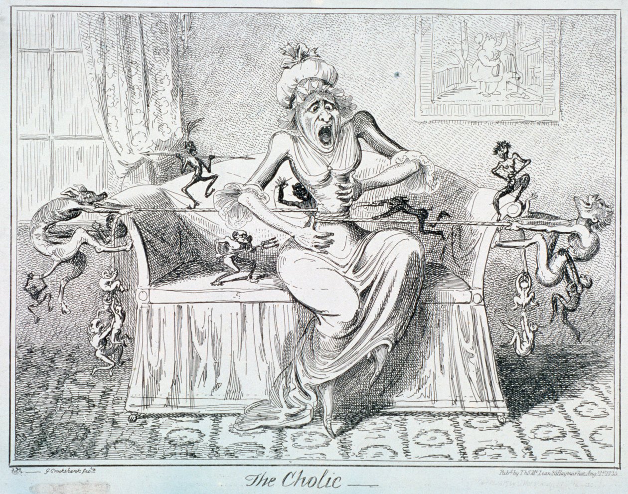 "The Cholic", 1835 tekijältä George Cruikshank