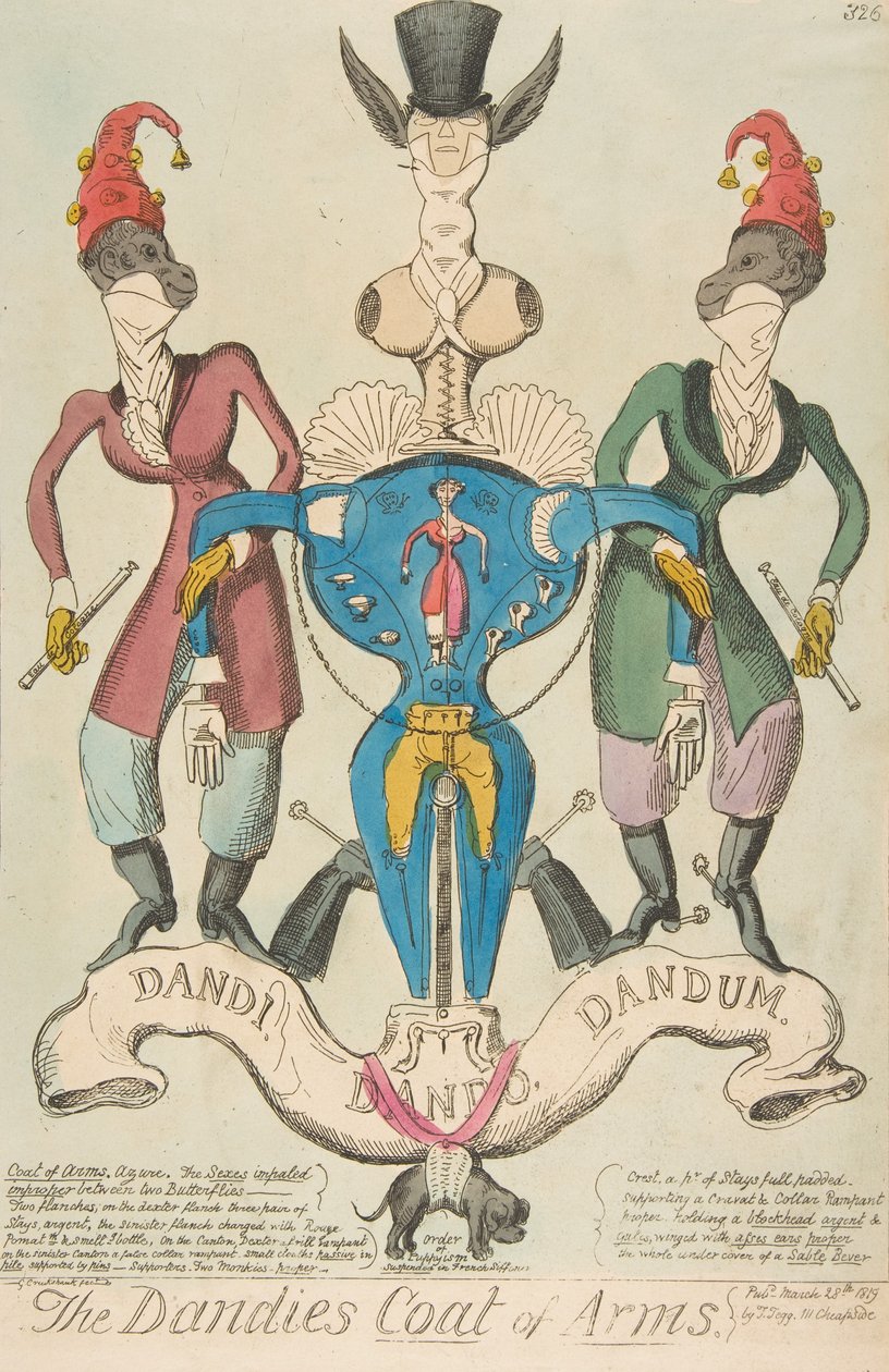 Dandiesin vaakuna, 28. maaliskuuta 1819, 28. maaliskuuta 1819. tekijältä George Cruikshank