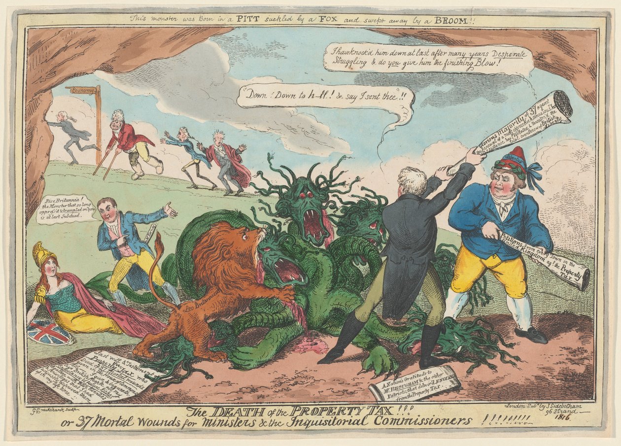 Kiinteistöveron kuolema!!! tekijältä George Cruikshank