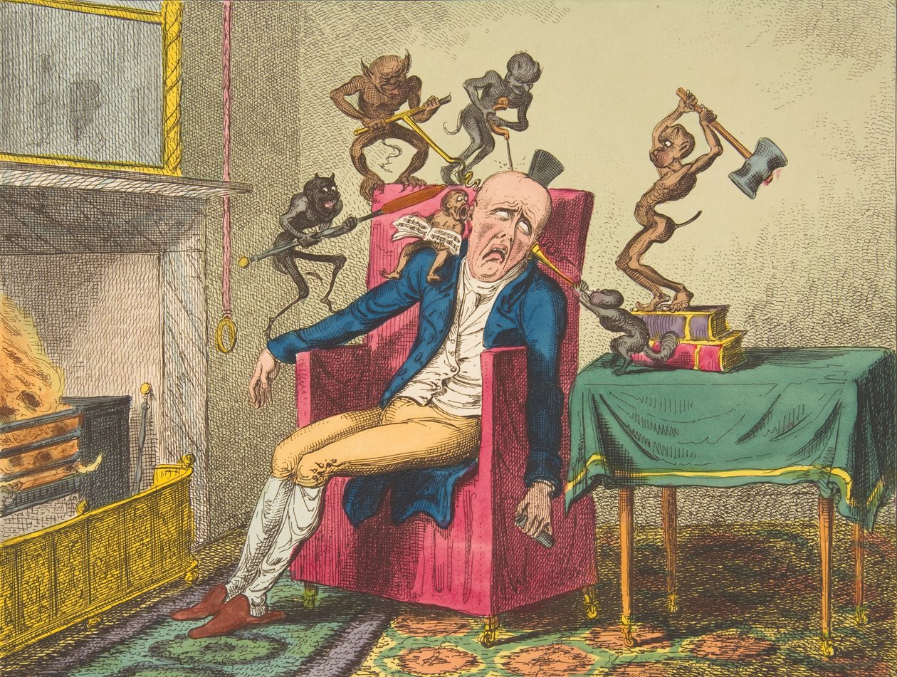 Päänsärky, 12. helmikuuta 1819, 12. helmikuuta 1819. tekijältä George Cruikshank