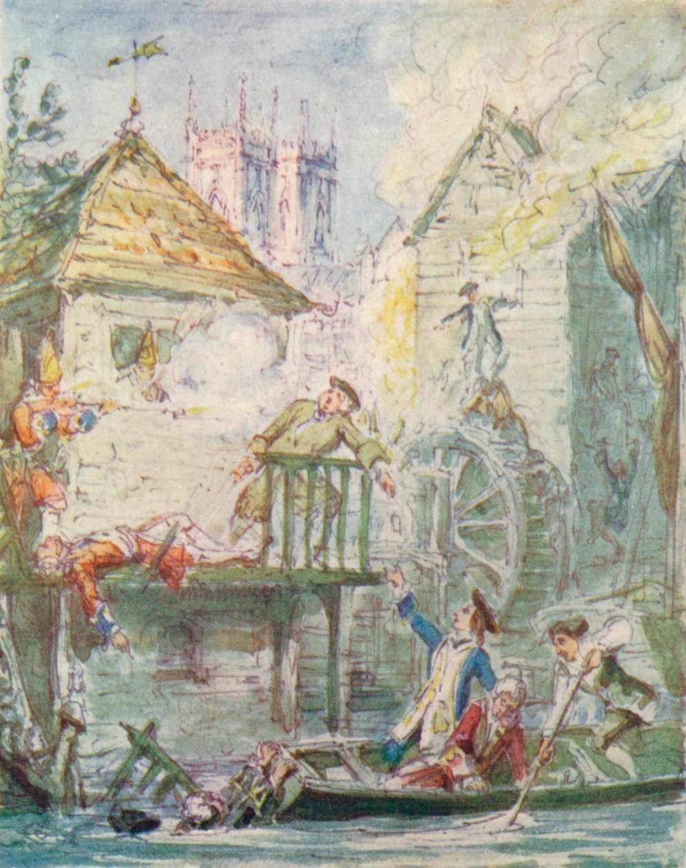 The Misers Daughter: 1920, Jacobite Clubin hajoaminen, c1842, 1913 tekijältä George Cruikshank
