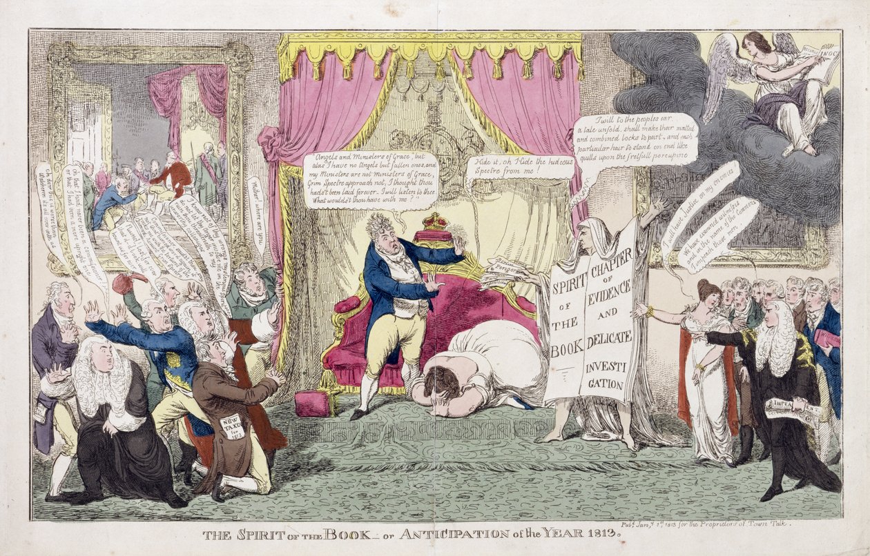 Kirjan henki tai Vuoden odotus 1813 tekijältä George Cruikshank