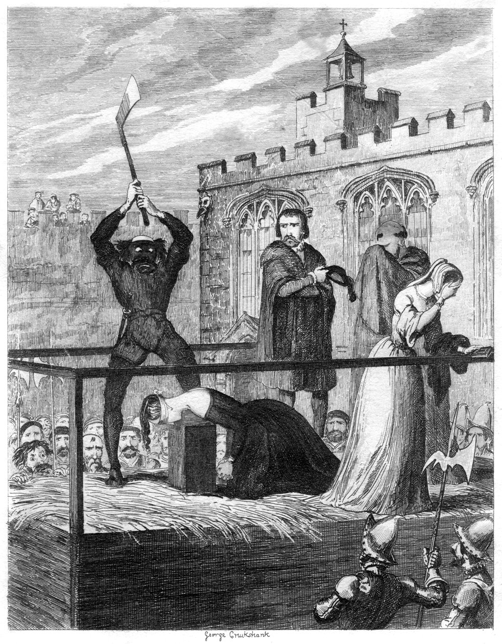Lady Jane Greyn teloitus, 1554 1840 tekijältä George Cruikshank