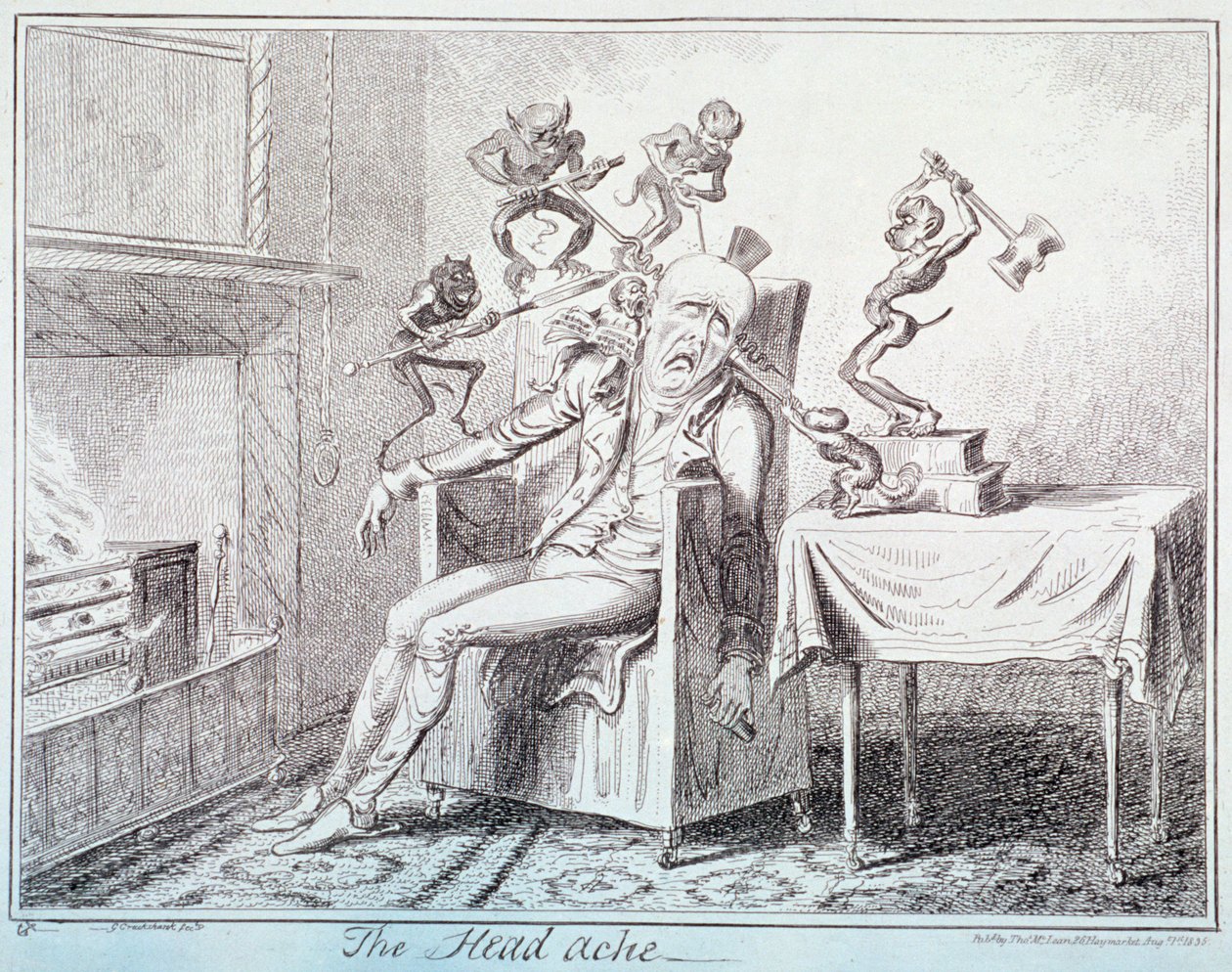 "Pääsärky", 1835 tekijältä George Cruikshank