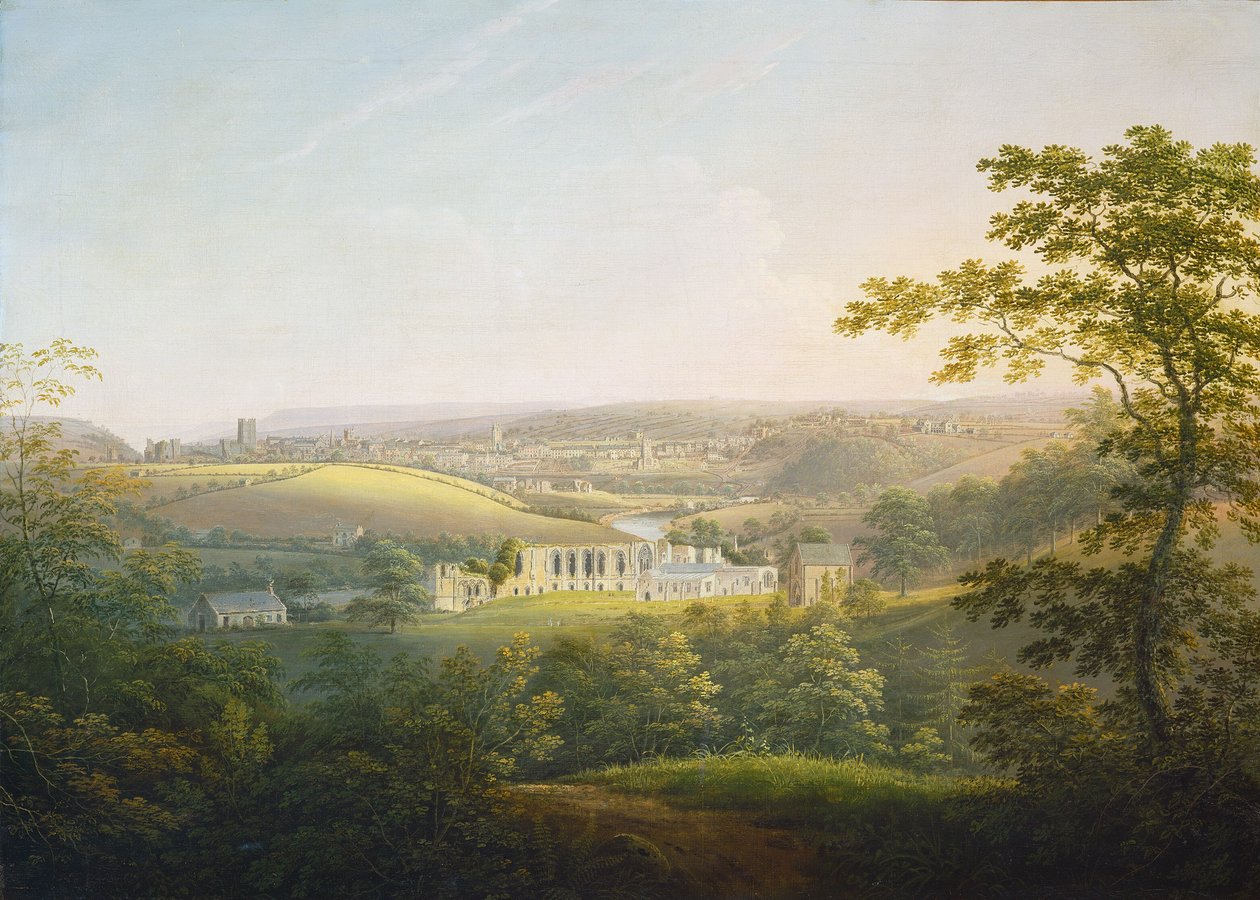 Eastby Abbey, lähellä Richmondia tekijältä George Cuitt the Younger