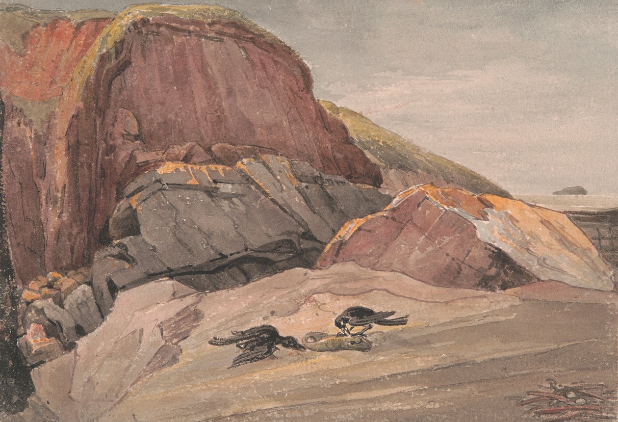 Lähellä Weston-Super-Marea ja Steep Holme Islandia tekijältä George Cumberland
