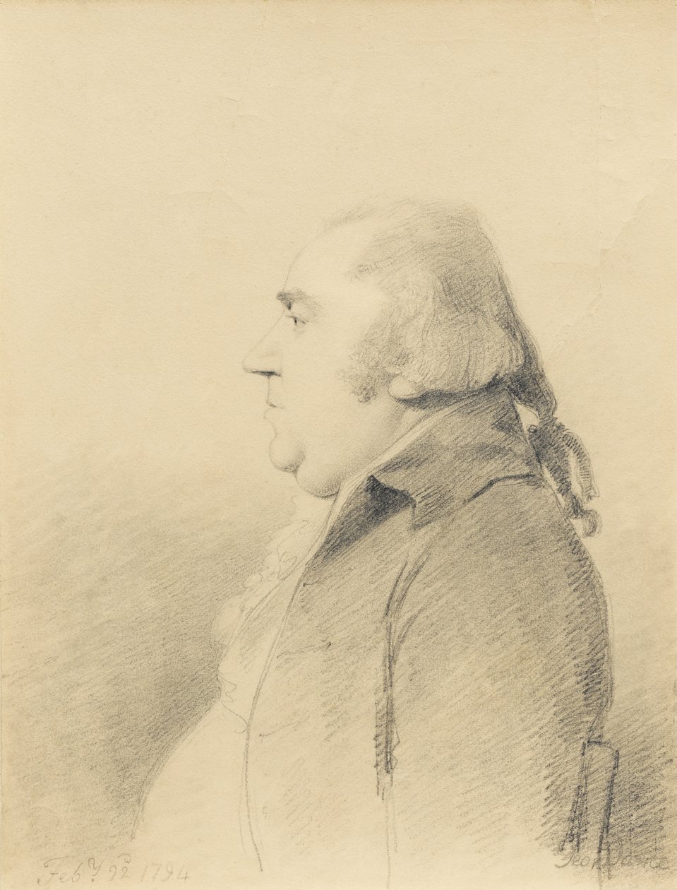 George Stubbsin muotokuva, 22. helmikuuta 1794 tekijältä George Dance