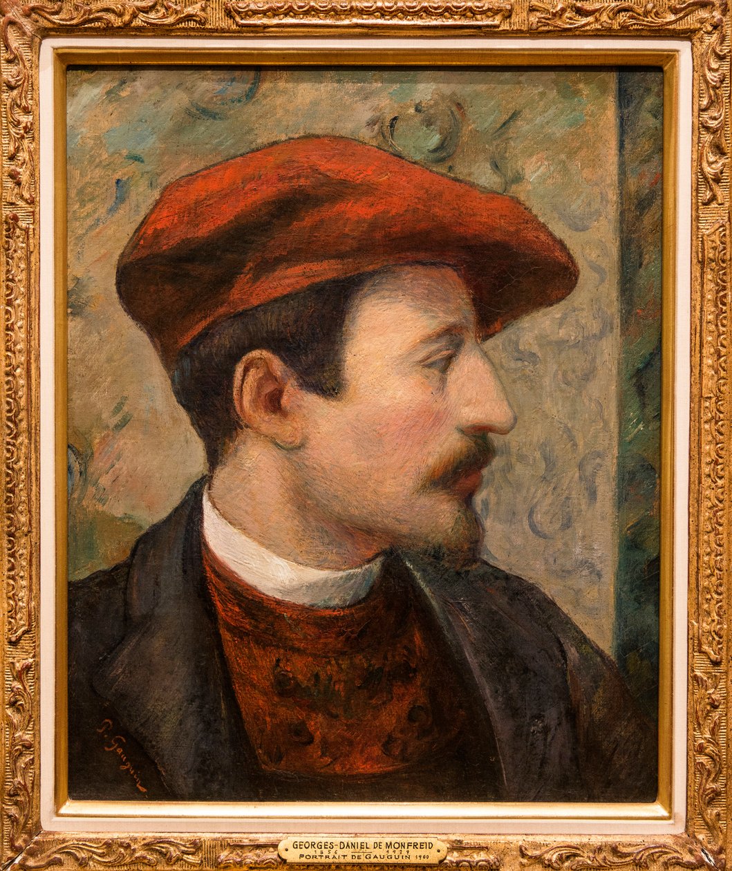 Muotokuva Paul Gauguinista (1848-1903), kirjoittanut George Daniel de Monfreid (1856-1929) - Museum of Fine Arts ~ St. Petersburg, Florida, USA tekijältä George Daniel de Monfreid