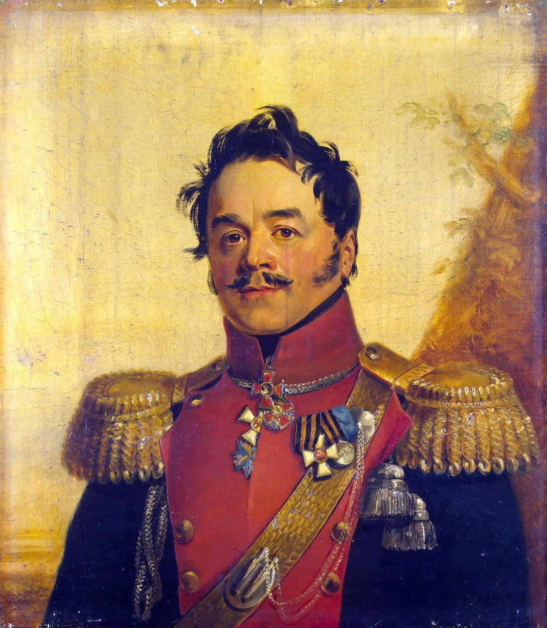 Muotokuva kreivi Nikolai Grigorjevitš Shcherbatovista (1777-1845) - George Dawe (1781-1829). Öljy kankaalle, ennen 1825. Mitat : 70x62,5 cm. Valtion Eremitaaši, Pietari tekijältä George Dawe