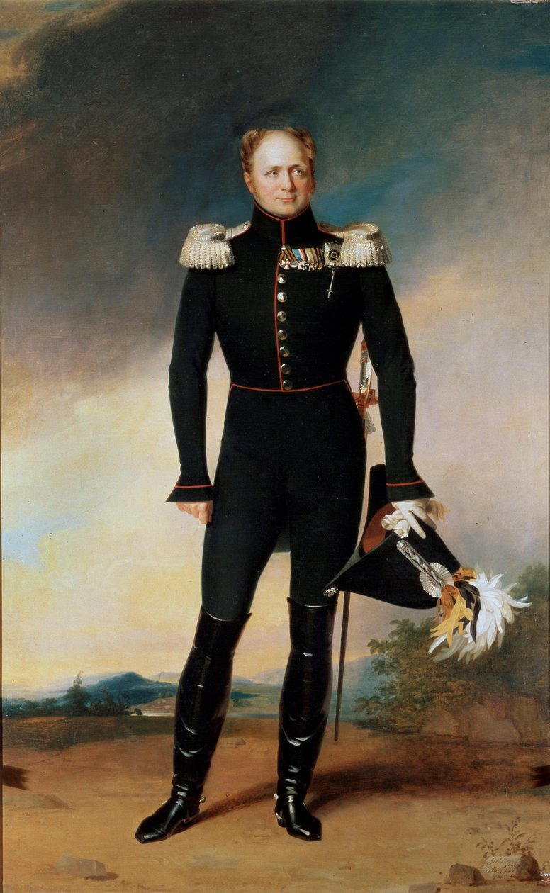 Keisari Aleksanteri I:n muotokuva, 1825 tekijältä George Dawe