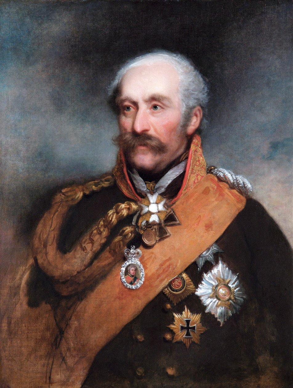 Kenttämarsalkka Blücherin muotokuva, preussilainen sotilas, v. 1818 tekijältä George Dawe