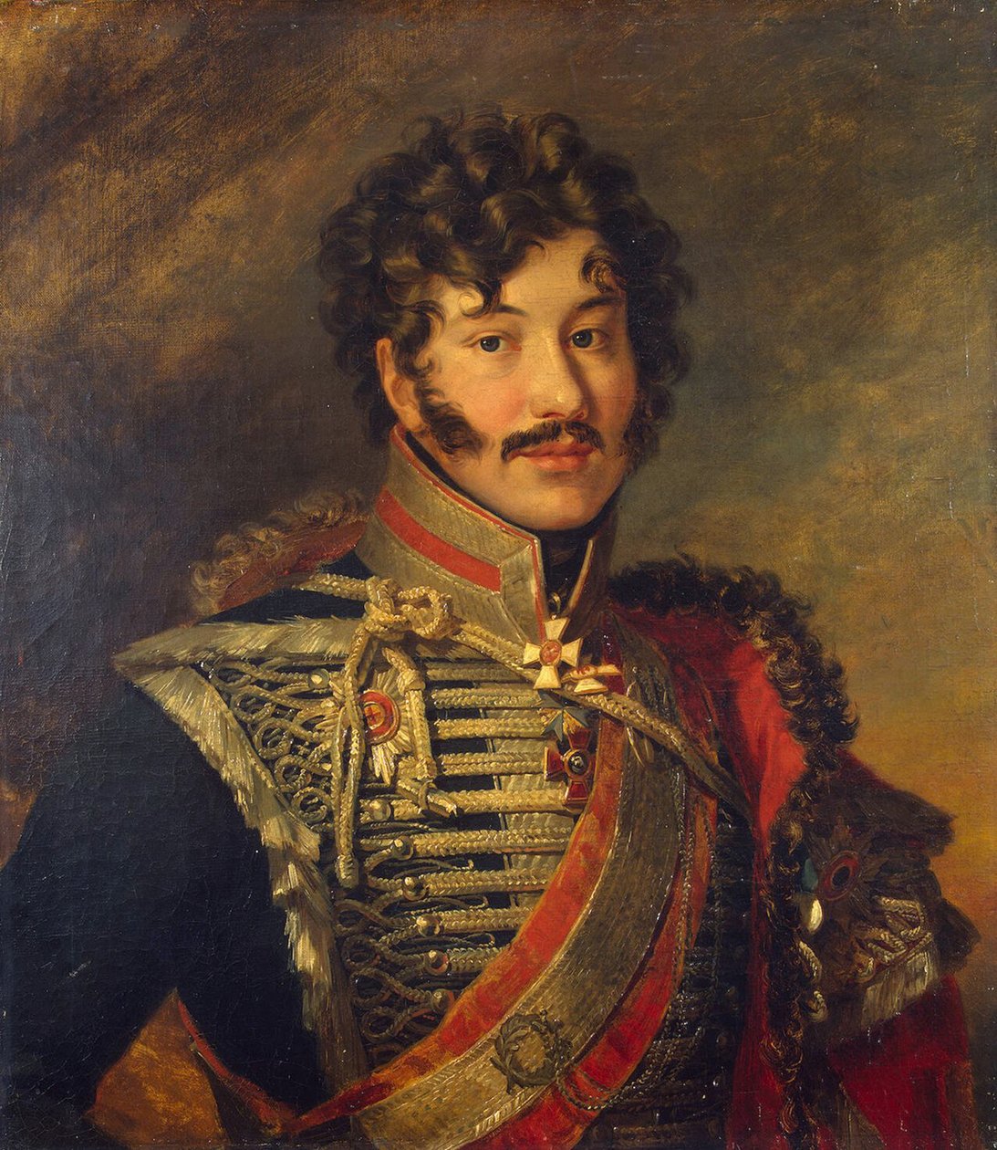 Kenraali Sergei Nikolajevitš Lanskoyn muotokuva 1774-1814, ennen vuotta 1825 tekijältä George Dawe
