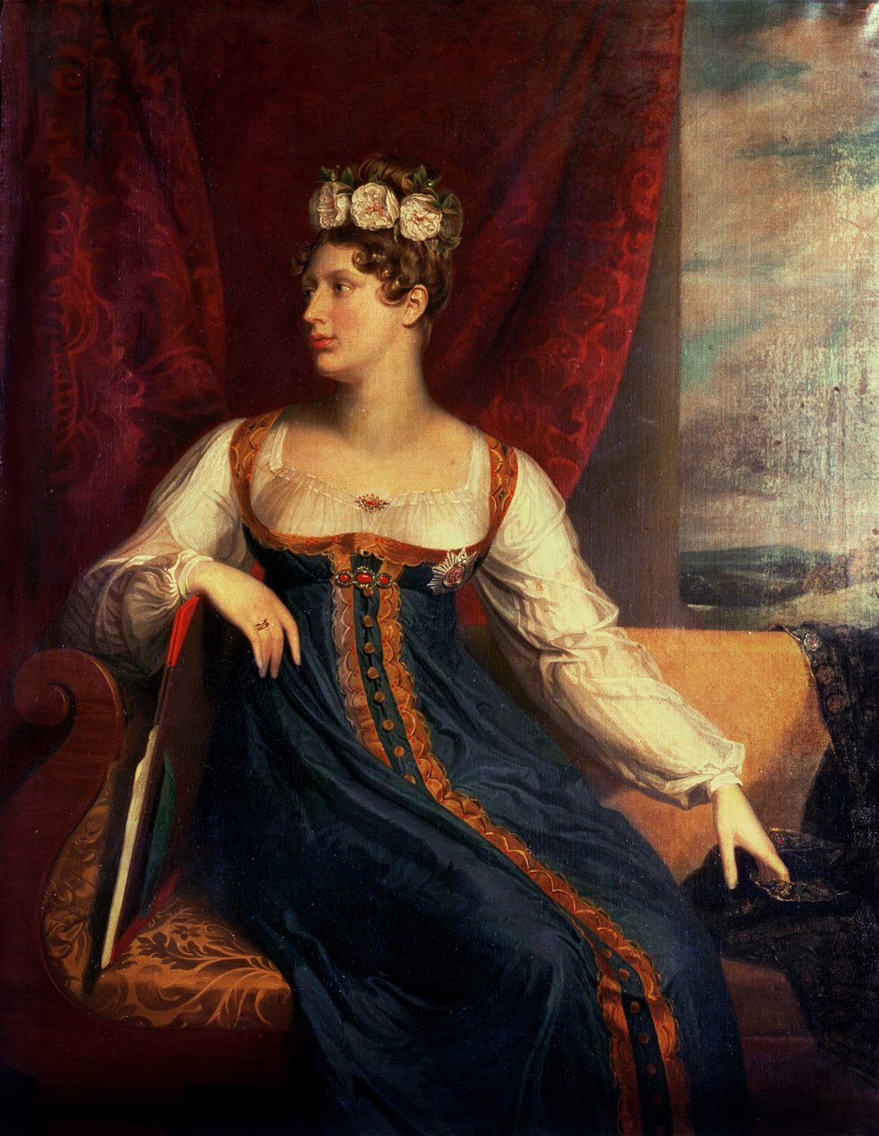 Walesin prinsessa Charlotte Augusta muotokuva tekijältä George Dawe