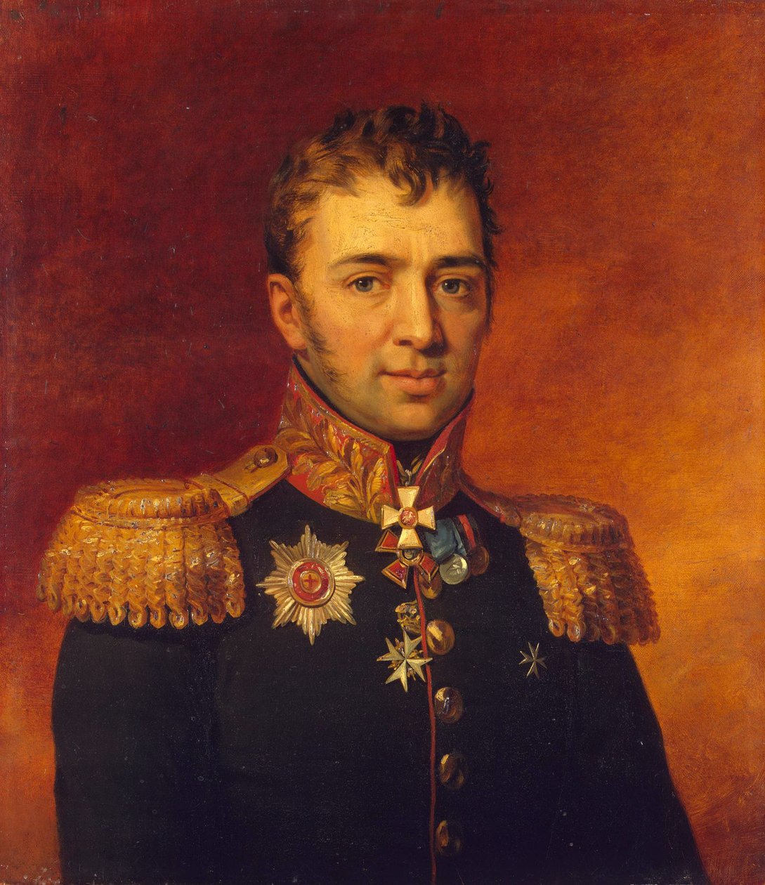 Pjotr Gavrilovich Likhachovin muotokuva 1758-1813, ennen vuotta 1825 tekijältä George Dawe