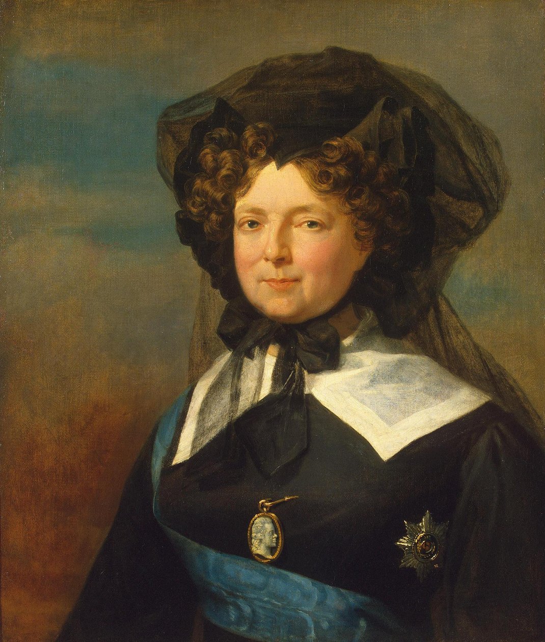 Venäjä: "Muotokuva keisarinna Maria Feodorovnasta surutyössä " Portrait of Empress Maria Feodorovna in Mourning tekijältä George Dawe