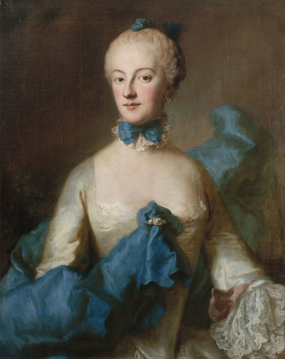Baijerin herttuatar Maria Anna Josepha 1734-1776, Baden-Badenin markkreivikunta, noin 1750. tekijältä George Desmarées