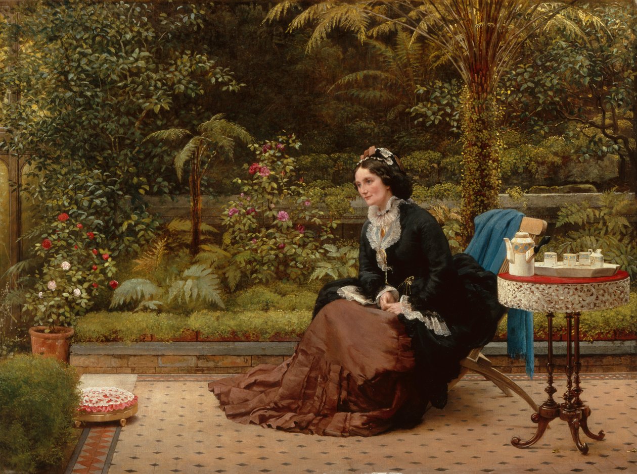 Kello viisi (öljy kankaalle) tekijältä George Dunlop Leslie
