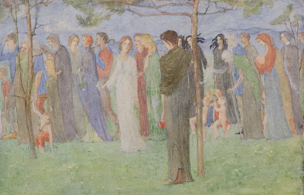 Kulkue, n. 1898 (akvarelli) tekijältä George Dutch Davidson