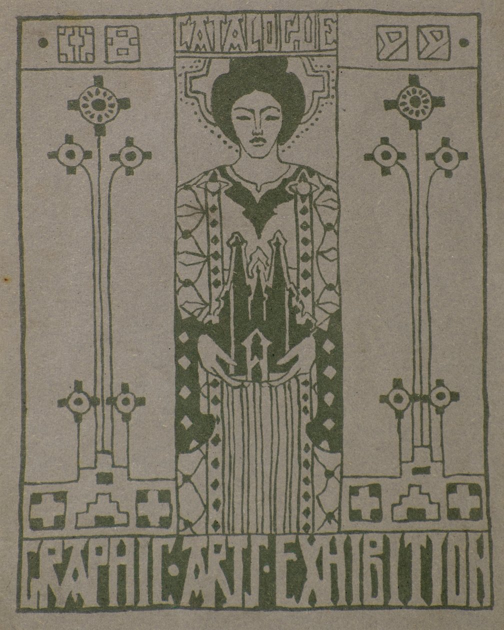 Vedosvedos Dundee Graphic Arts Associationin katalogin kansi tekijältä George Dutch Davidson