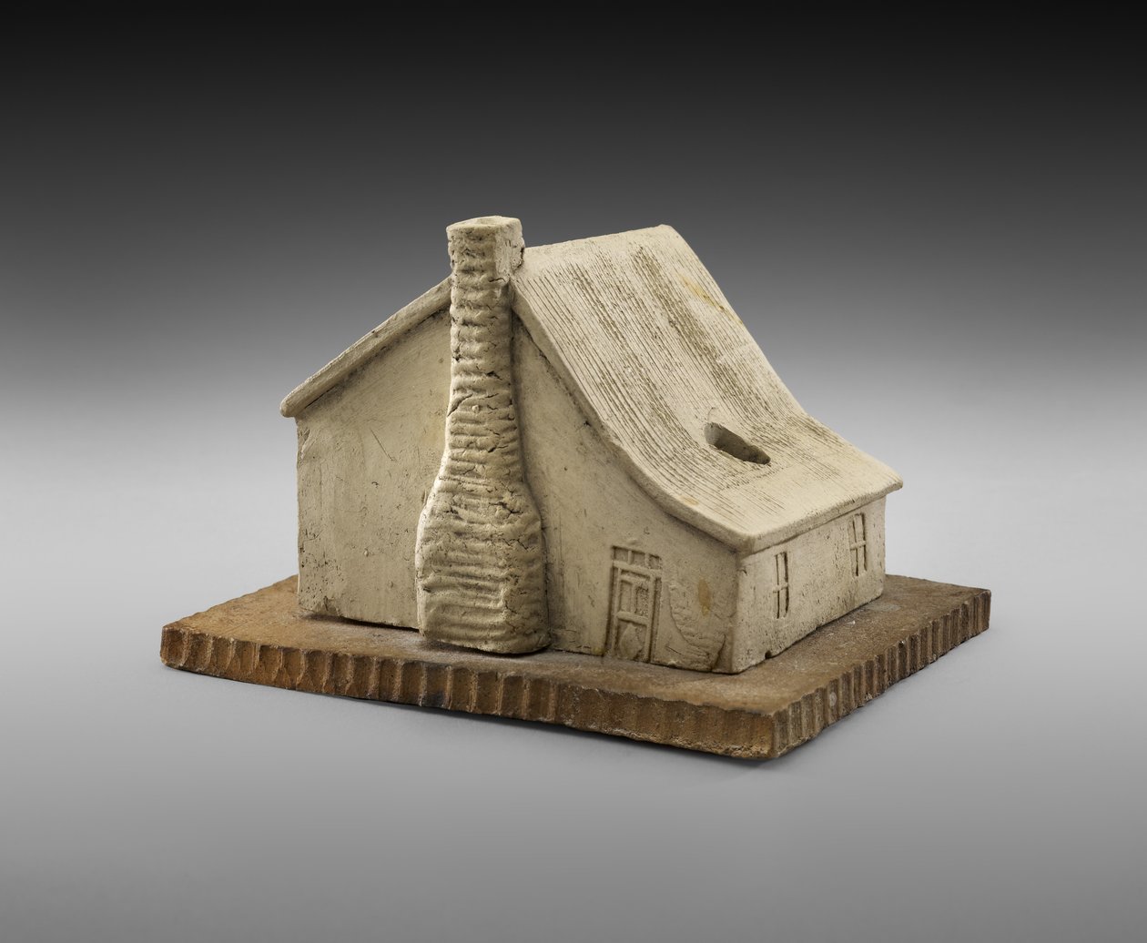 Hirsimökki Inkwell, c. 1900 (keramiikka) tekijältä George E. Ohr