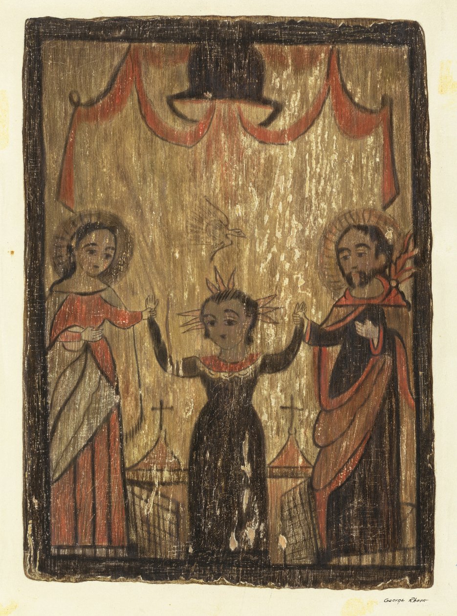 Retablo - Pyhä perhe, n. 1938. tekijältä George E. Rhone