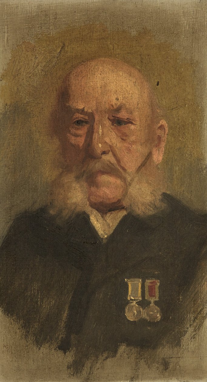 A. Pipetten muotokuva, RAc. 1920 (öljy paneelissa) tekijältä George Edmund Butler