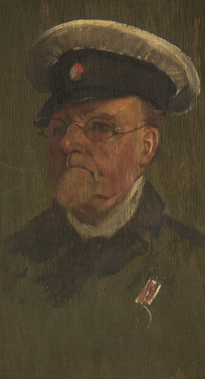 G. Leadbetterin muotokuva, 38, n. 1920 (öljy paneelissa) tekijältä George Edmund Butler