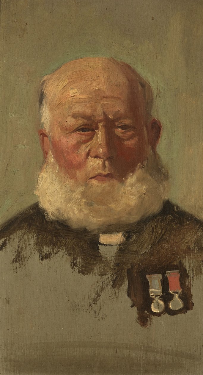 Muotokuva J. Summersista, R.N., n. 1920 (öljy paneelissa) tekijältä George Edmund Butler