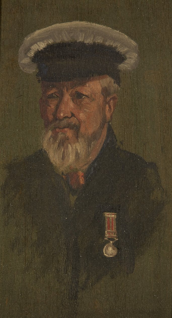R. Coombsin muotokuva, M.T., n. 1920 (öljy paneelille) tekijältä George Edmund Butler
