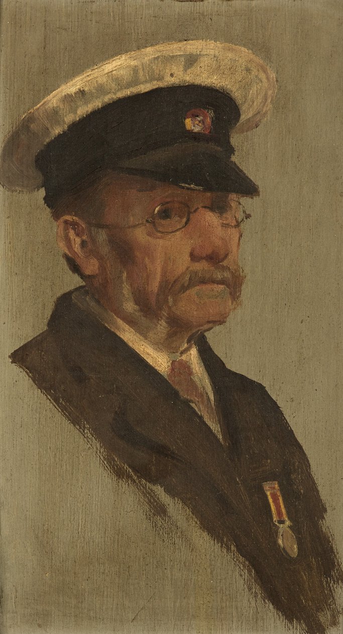 Muotokuva T. S. Brooksista, R.M.L.I., n. 1920 (öljy paneelissa) tekijältä George Edmund Butler