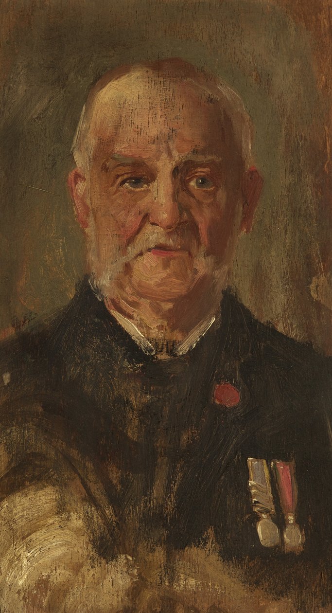 W. Porterin muotokuva, R.M.L.I., n. 1920 (öljy paneelille) tekijältä George Edmund Butler